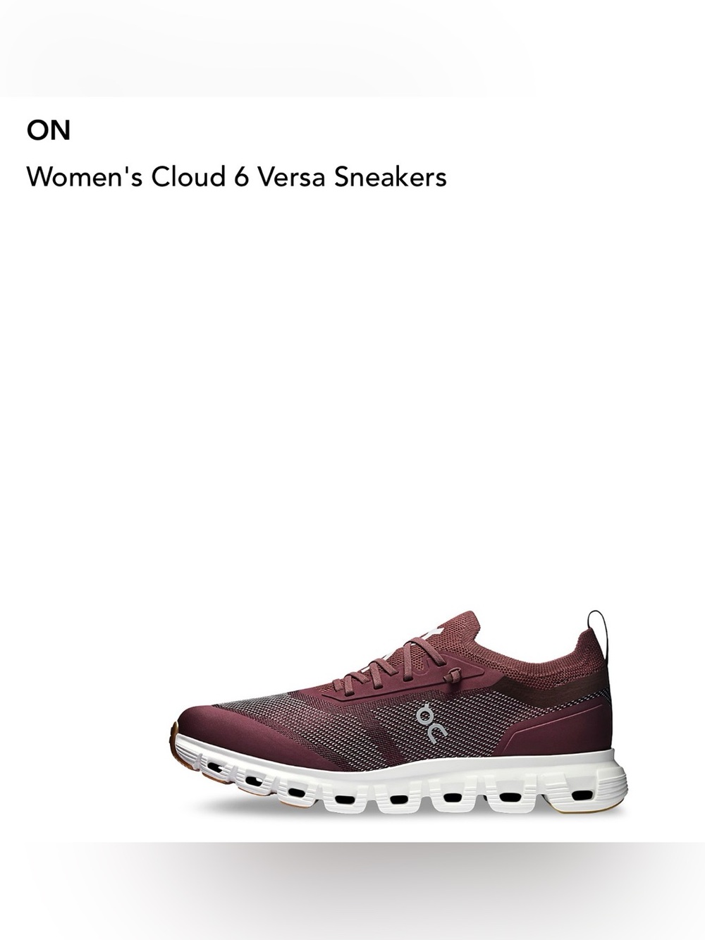 NWT On Running Women’s Cloud 6 Versa Sneakers - Mulberry/White